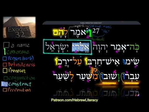 EXODUS 32.27a every word and every detail explained - Hebrew immersion