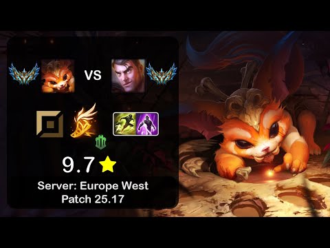 Gnar Top vs Jayce - EUW Challenger - Patch 25.17