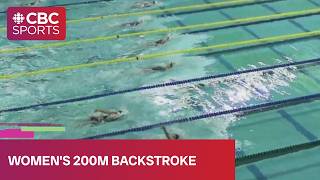MEET RECORD in women's 200m backstroke final | 2026 Speedo Canadian Open | #CBCSports