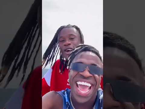Vinicius and Camavinga are too much 😂(via vinijr/IG) #shorts