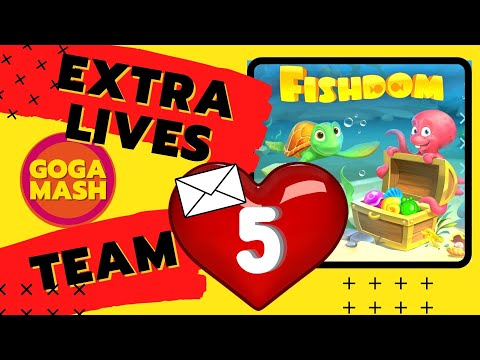 Fishdom How To Request Lives | Team Explained | Goga Mash
