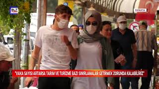 ISPARTA VALİSİ SEYMENOĞLU KENTTEKİ POZİTİF VAKA SAYISINI AÇIKLADI 03 26