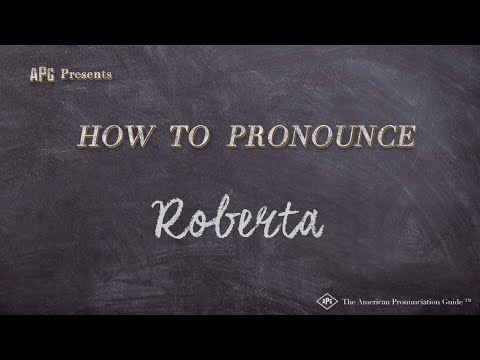 How to Pronounce Roberta (Real Life Examples!)