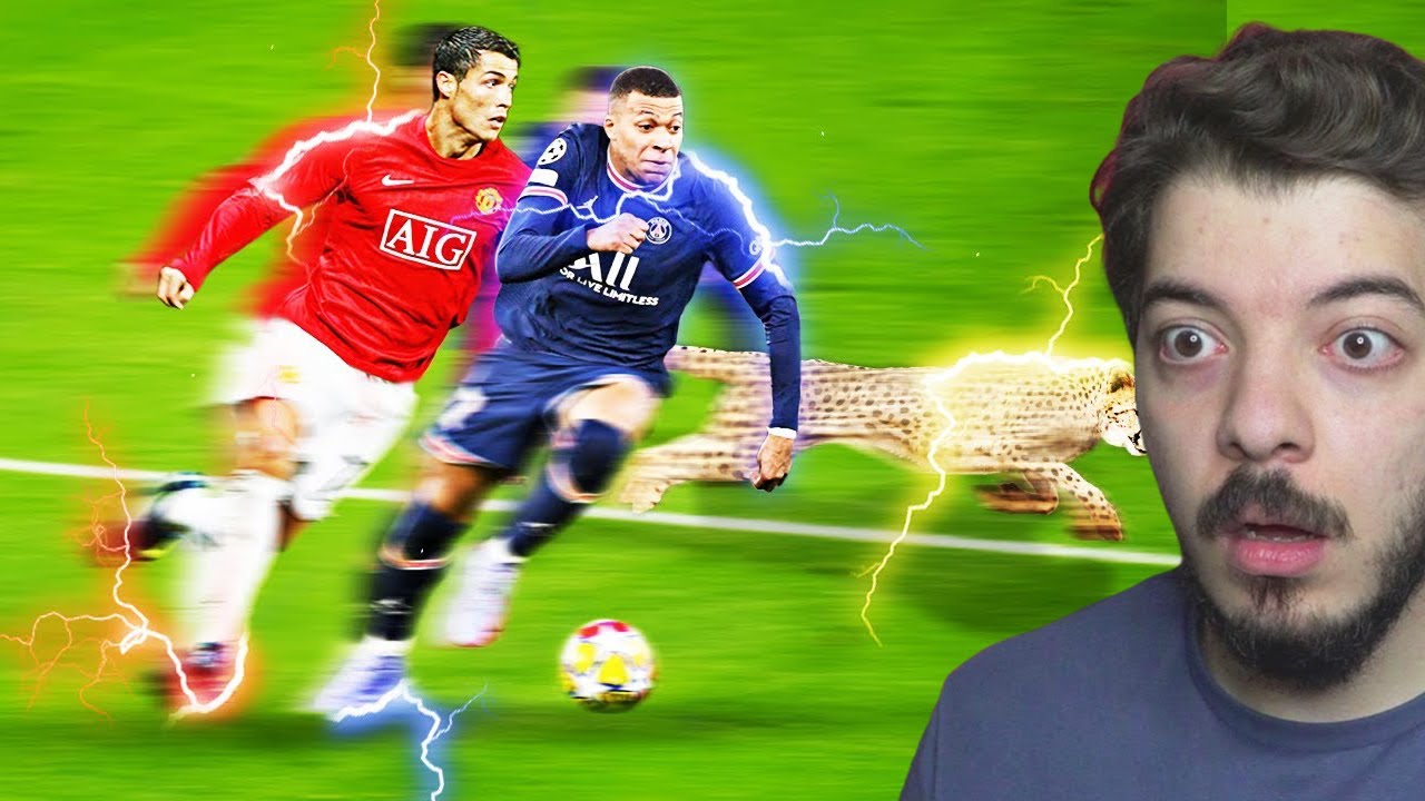 أسرع اللاعبين عبر التاريخ في كرة القدم!  (كريستيانو زمان أو مبابي الحالي؟!😨?
