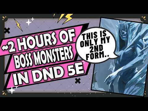 2+ Hours Of Boss Monsters & Fights in DnD To Fall Asleep to
