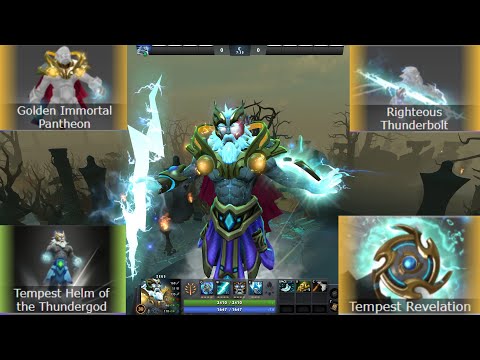 Zeus Mix Set Tempest Helm of the Thundergod / Tempest Revelatior / Golden Immortal Pantheon