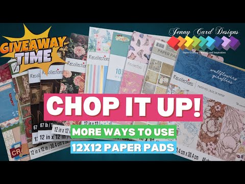 ✨ ¡Chop It Up! Más formas de cortar papel de 12 x 12 para tarjetas A2 + SORTEO! 🎉 #chopitup