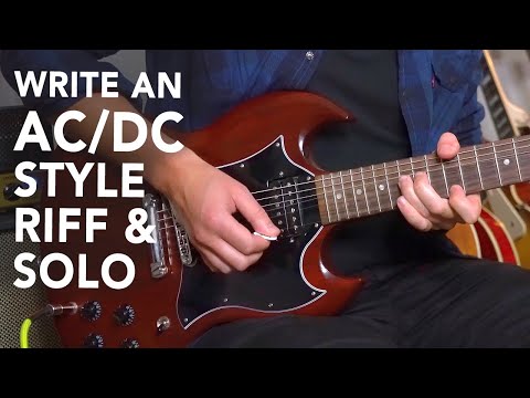 How to Write Your Own AC/DC Style RIFF & SOLO Like ANGUS!