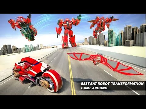 Flying Bat Transform Robot Part-1 | Rescue City Moto Bike Robot Android GamePlay | By Game Crazy