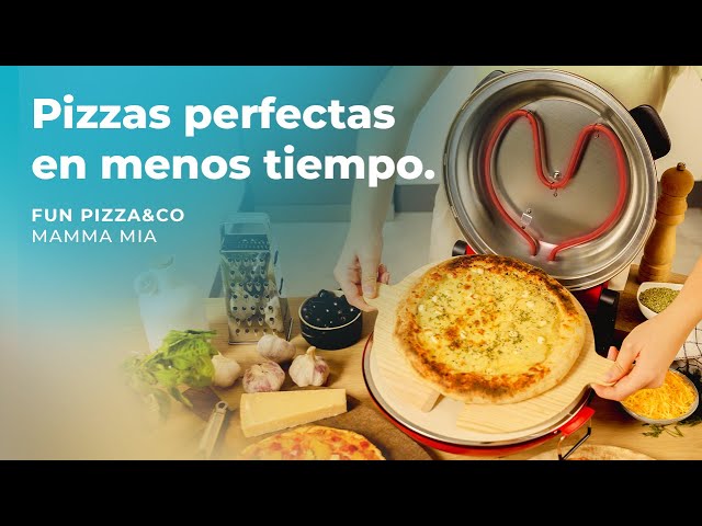 Cecotec Fun Pizza&Co Mamma Mia Horno Eléctrico para Pizza 1200W Rojo video