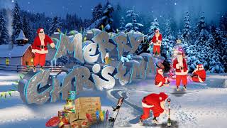 Dancing Santa Playing with Fireworks - Merry Christmas 2019