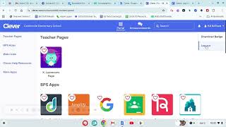 Logging into Clever using Clever Badge or Google 2026