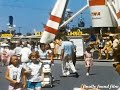Vintage 1958 Disneyland Found 8mm Film Home Movie Clip 1950s Disney California Train Autopia