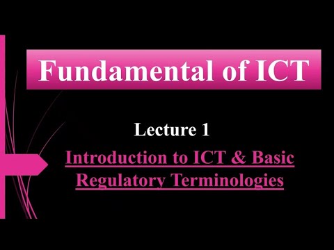 Lecture 1 | Introduction to ICT & Regulatory Terms | BSIT | Fundamentals of ICT | Simple IT Lectures