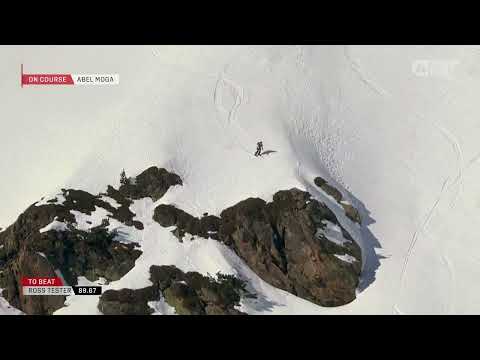 La bajada del aranés Abel Moga en el Freeride World Tour de Ordino Arcalís