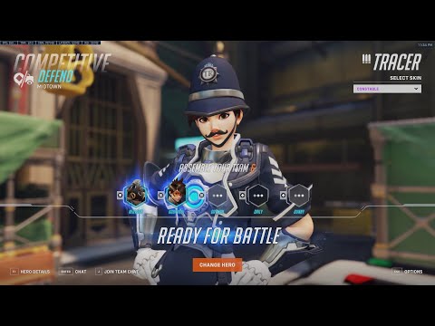 NEW TRACER SKIN CONSTABLE - KABAJI INSANE TRACER OVERWATCH 2 GAMEPLAY