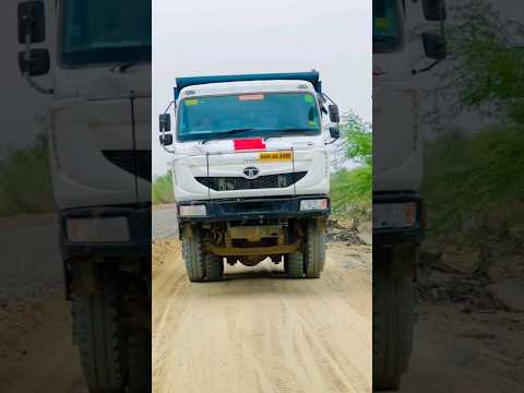 Tata dumper truck overload || videos || #shorts #tatasigna #tatatipper || tata tipper power