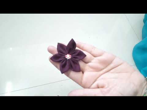 amazing cloth flower - amazing diy rose satin ribbon/ satin ribbon flower tutorial / flower rose