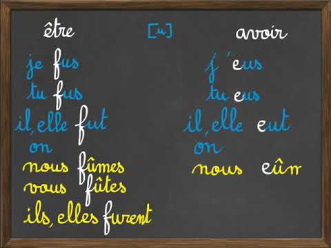 passé simple des verbes du 3ème groupe
