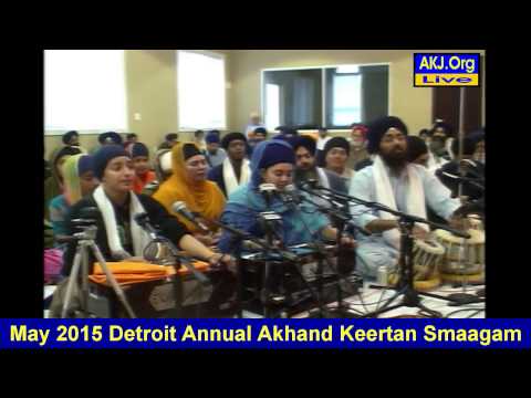 026 Detroit May 2015 Smaagam - Raensabaayee Keertan - B. Keerat Kaur Jee NC