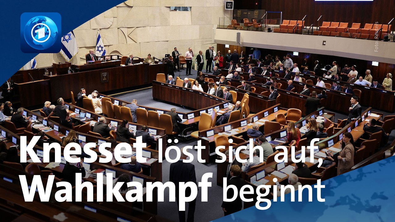 Legislaturperiode in Israel endet: Knesset löst sich auf, Wahlkampf beginnt