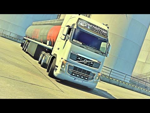 4K - DIESEL - Volvo FH16 - FUEL TANK TRAILER - Naples to Bari - Euro Truck Simulator 2 - T500 - TH8A