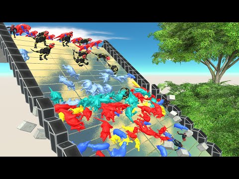 Colors Race To Get a Pig #27 | Animal Revolt Battle Simulator