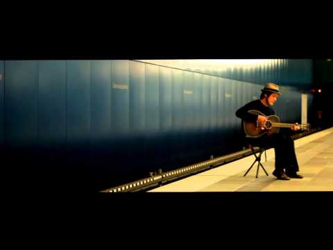 Busking in an empty Metro station