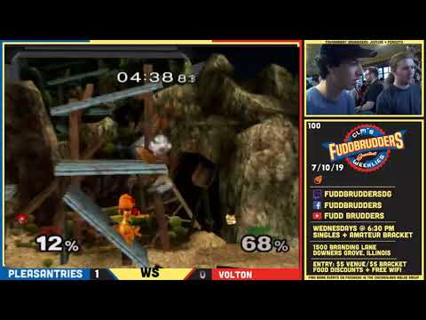 SSBM Volton vs Pleasantries FuddBrudders 100