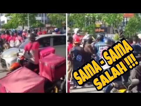 Foodpanda Belasah Pemandu Lori