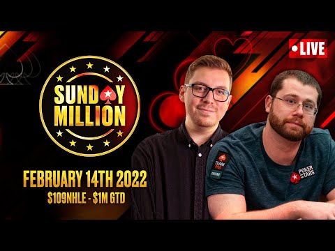 SUNDAY MILLION: $109 NHLE - $1M GTD! ♠️ Hosted by Nick Walsh & Arlie Shaban ♠️ PokerStars