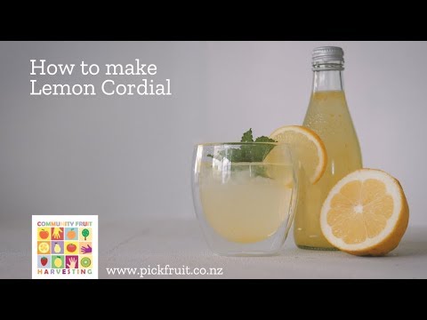 Making Lemon Cordial