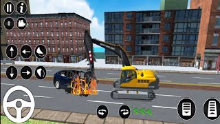 Snow Excavator Simulator New Beku Gari Game #gv80 | Android gameplay videos_ p5