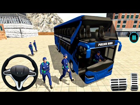 Us Police Bus Mountain Driving Simulator Games - Android Gameplay