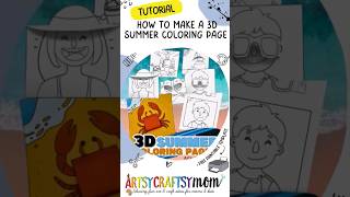 Summer Coloring Pages #summer #coloring #tutorial #coloringpages #coloringbook #diy #paperideas
