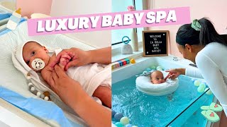 Crazy Luxury BABY SPA in Dubai! Taking our Newborn | Baby Massage and 