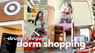 struggle through COLLEGE dorm school shopping with me! | target haul