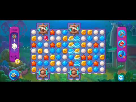 Fishdom Super Hard Level 11582 ( with Double Lightning Booster) @choraelmin