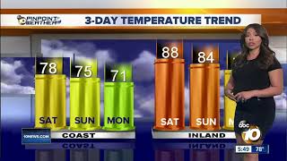 10News Pinpoint Weather with Meteorologist Angelica Campos 10News Pinpoint Weather with Meteorologist Angelica Campos