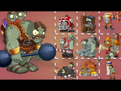 PvZ 2 Challenge - Strongman Gargantuar VS All Gargantuars & Zombies - Pvz 2 Zombie Vs Zombie