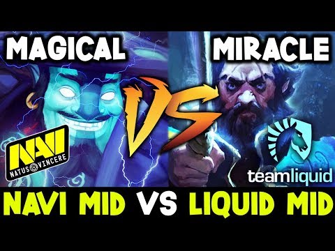 Crazy Mid Battle NaVi New Mid Magical Storm Spirit Vs Miracle Kunkka - Who's The Best Dota 2