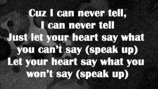 Speak Up (With Lyrics)  - Ryan Tedder