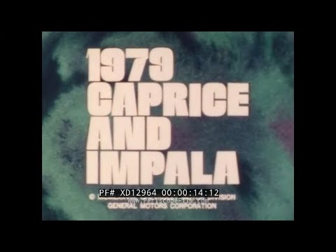 1979 CHEVROLET CAPRICE & IMPALA, MONTE CARLO & SUBURBAN PROMO FILM  XD12964