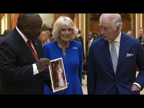شاهد الملك تشارلز يستضيف رئيس جنوب أفريقيا في أول استقبال رسمي منذ توليه العرش