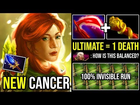 NEW 7.22h IMBA 100% Invisible Windranger Endless Arrow with First ITEM MKB DotA 2
