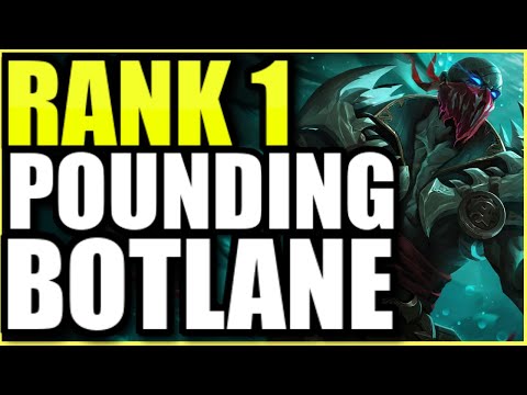 THE RANK 1 PYKE AND THE RANK 1 ALISTAR JUST POUND AWAY ON BOTLANE - League of Legends