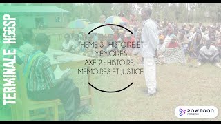 TERMINALE HGGSP : Histoire, mémoire et justice