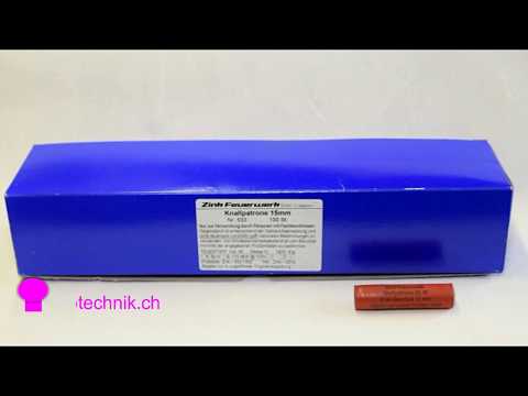 Knallpatrone Nr. 533 von Zink im Feuertopf mit 7 Stk