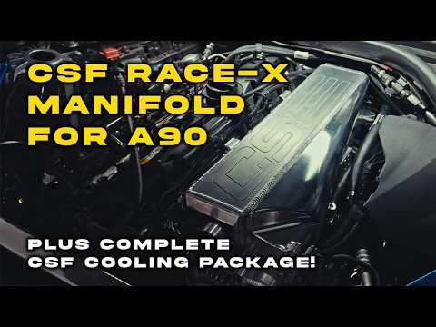 BOSS A90 Supra gets a CSF Race-X Manifold plus complete CSF cooling package!