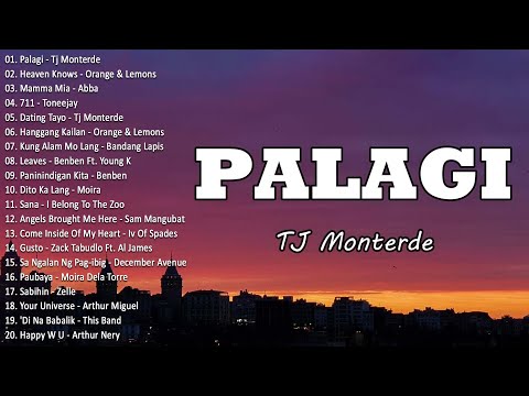 Palagi - TJ Monterde 💗 Best OPM Tagalog Love Songs With Lyrics💗OPM Trending 2024 Playlist #vol2